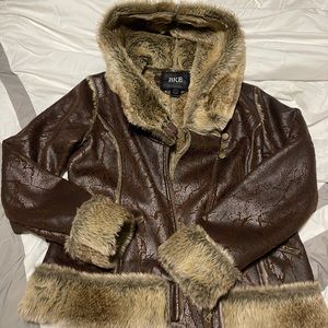 BKE Coat - Fur Trim